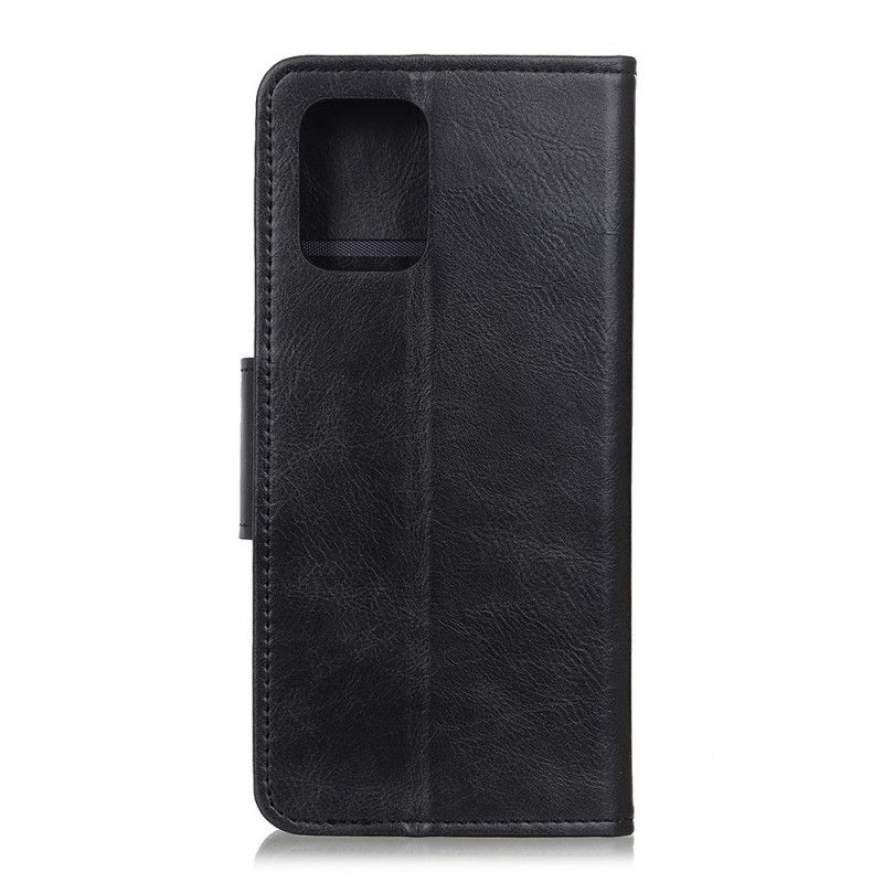 Flip Cover Læder for Samsung Galaxy A31 Sort Vendbar Lås I Lædereffekt