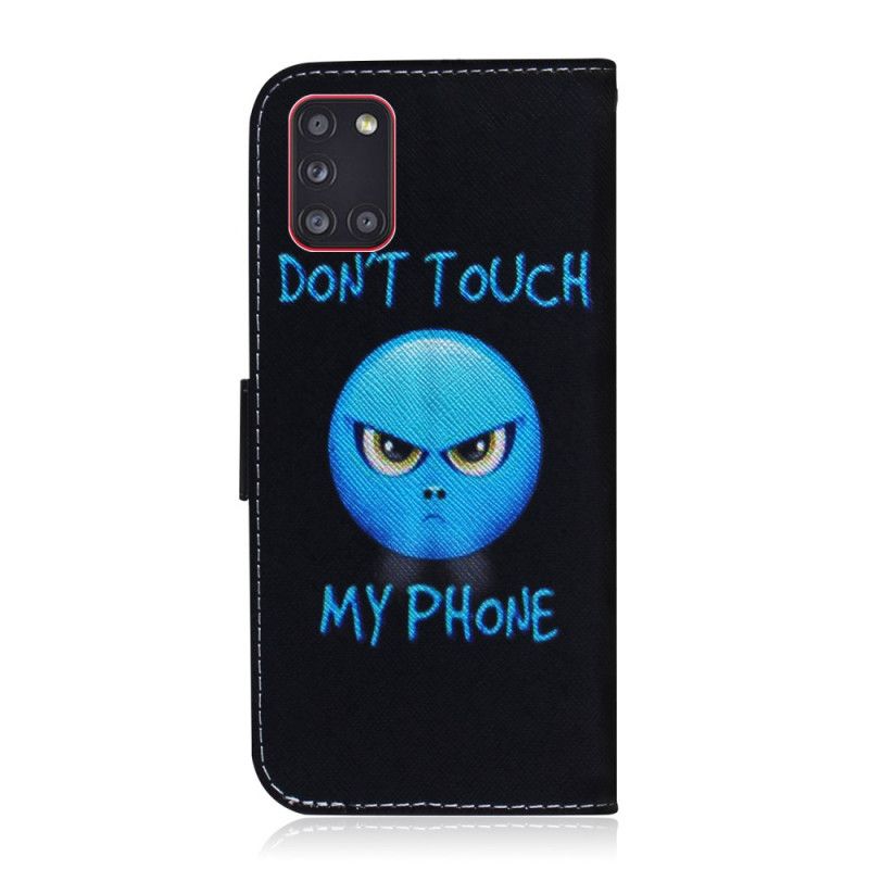 Flip Cover Læder Samsung Galaxy A31 Emoji-Telefon