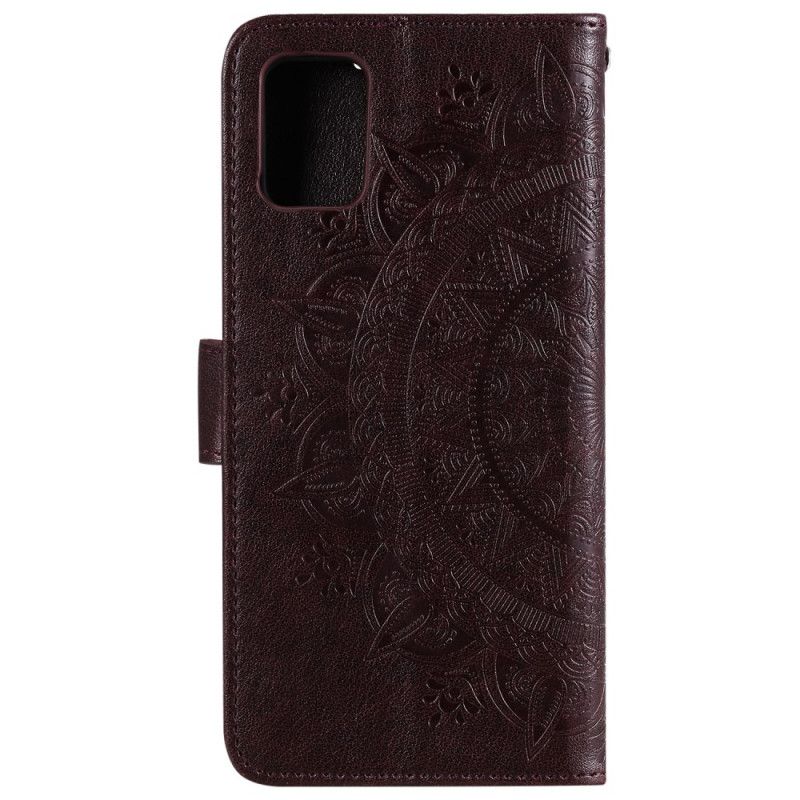 Flip Cover Læder Samsung Galaxy A31 Grå Solmandala