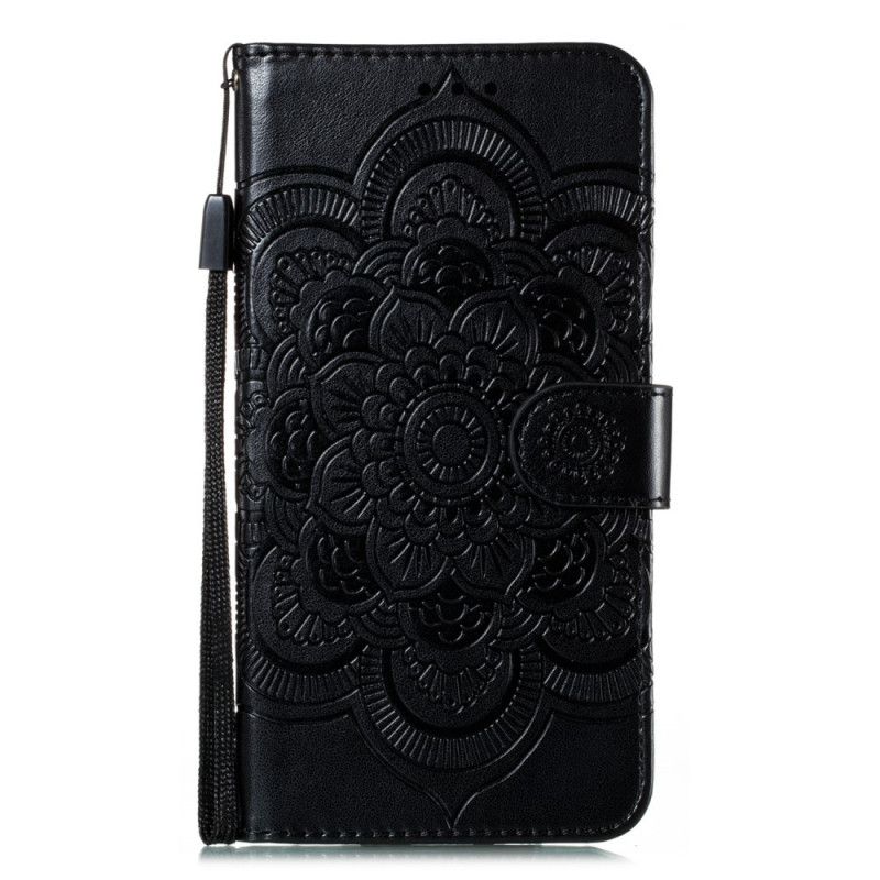 Flip Cover Læder Samsung Galaxy A31 Sort Fuld Mandala