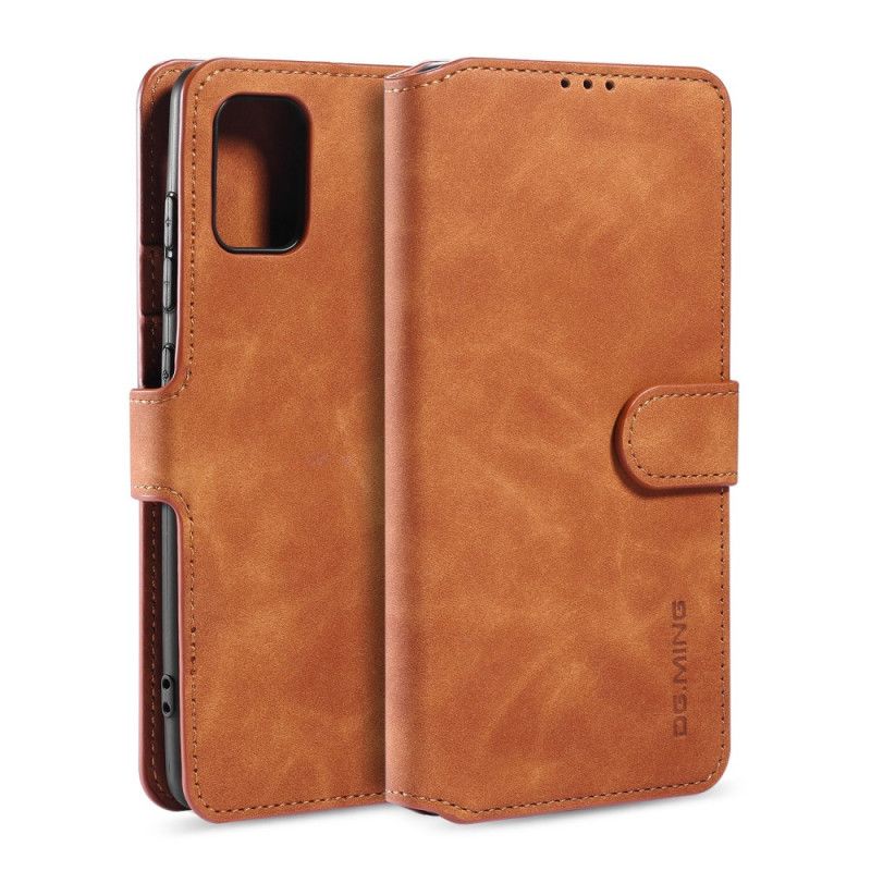 Flip Cover Læder Samsung Galaxy A31 Sort Retro Dg.Ming Beskyttelse