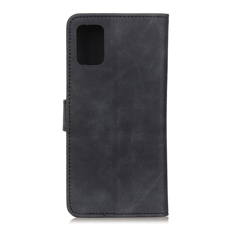 Flip Cover Læder Samsung Galaxy A31 Sort Vintage Khazneh Læder Effekt Original