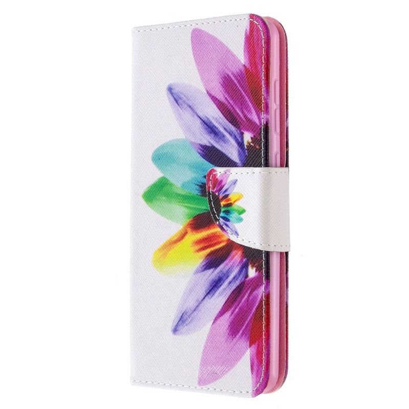 Flip Cover Samsung Galaxy A31 Akvarelblomst