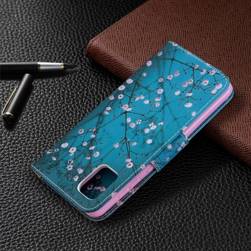 Flip Cover Samsung Galaxy A31 Mobilcover Blomstrende Træ