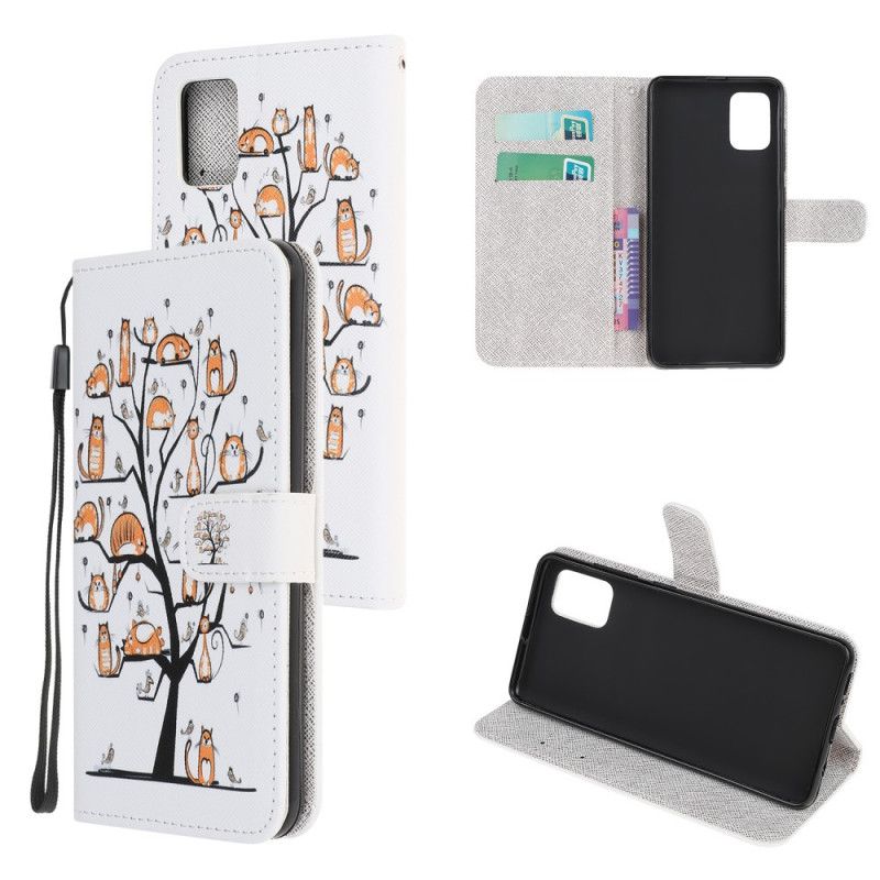 Flip Cover Samsung Galaxy A31 Mobilcover Funky G-Streng Katte