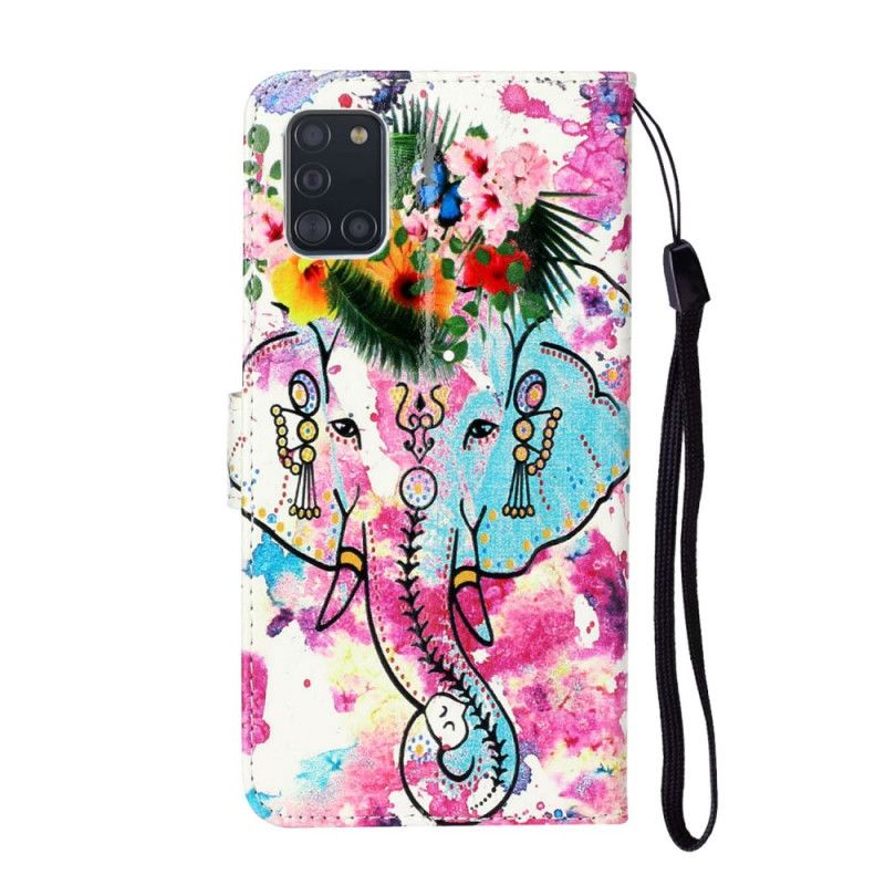 Flip Cover Samsung Galaxy A31 Mobilcover Konge Elefant