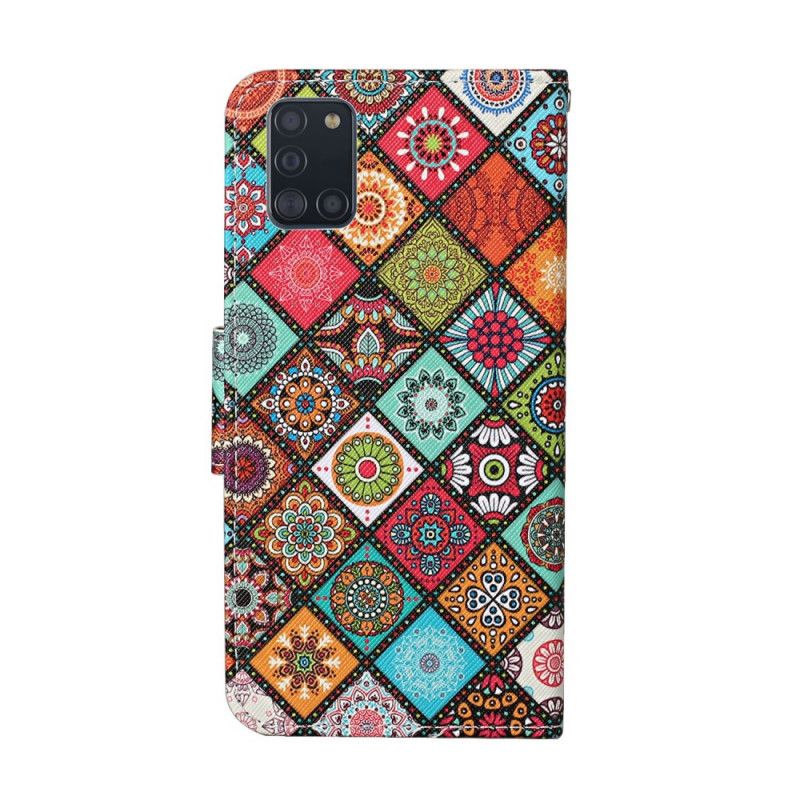 Flip Cover Samsung Galaxy A31 Mobilcover Patchworkmandalaer Med Rem