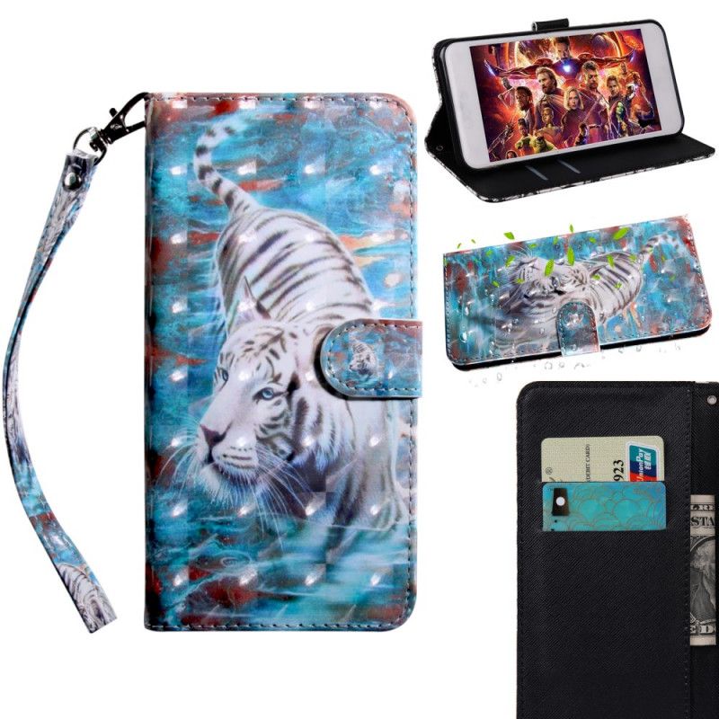 Flip Cover Samsung Galaxy A31 Mobilcover Tiger I Vandet