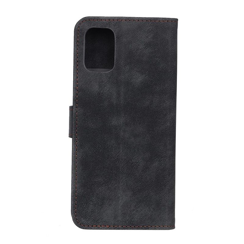 Flip Cover Samsung Galaxy A31 Sort Vintage Læderstil