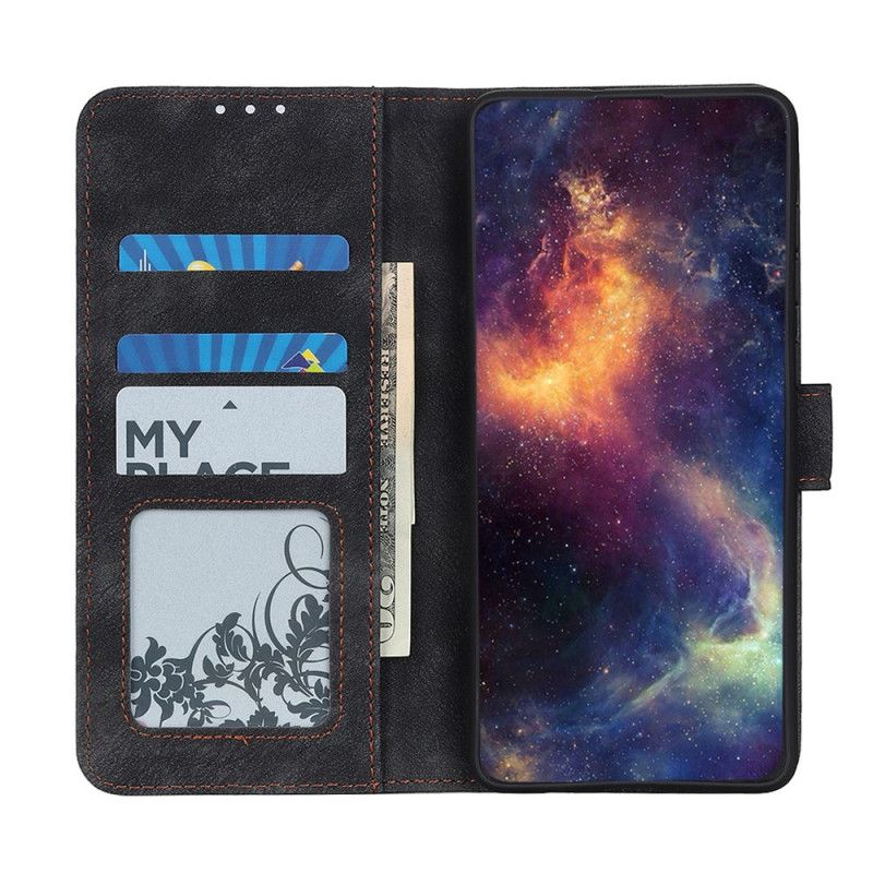 Flip Cover Samsung Galaxy A31 Sort Vintage Læderstil