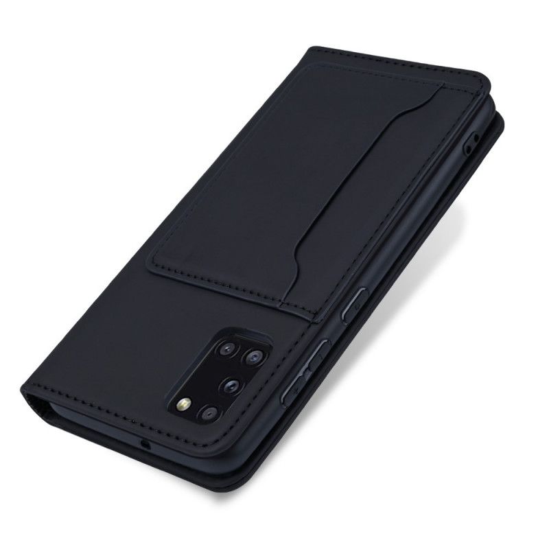 Læder Cover for Samsung Galaxy A31 Sort Support Kortholder