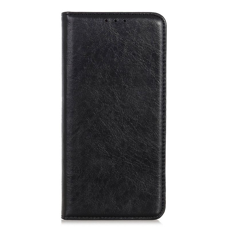 Læder Cover Samsung Galaxy A31 Sort Elegant Split Lychee Læder