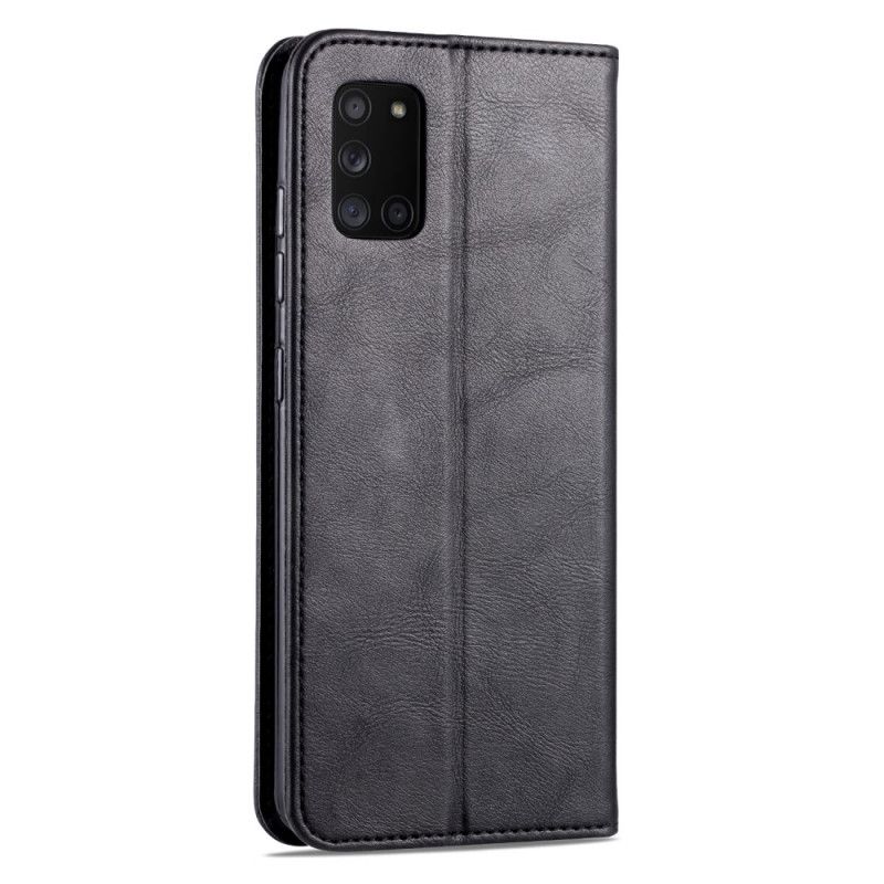 Læder Cover Samsung Galaxy A31 Sort Retro Azns Original