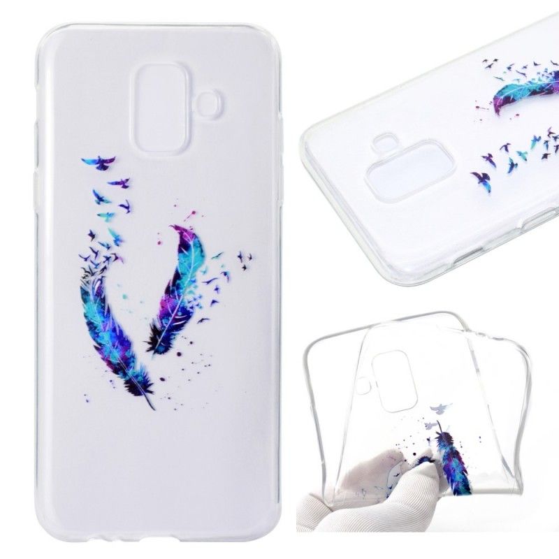 Cover Samsung Galaxy A6 Gennemsigtige Fjer