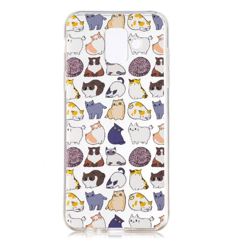 Cover Samsung Galaxy A6 Gennemsigtige Flere Katte