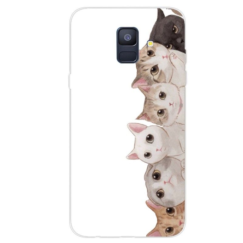 Cover Samsung Galaxy A6 Lyttende Katte