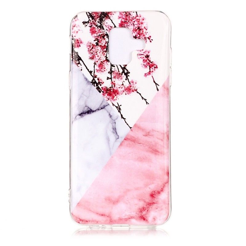 Cover Samsung Galaxy A6 Marmoreret Blomme