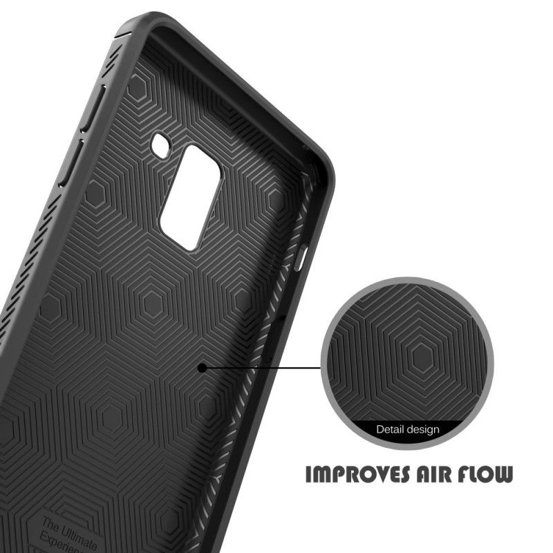 Cover Samsung Galaxy A6 Rød Premium Lædereffekt Original