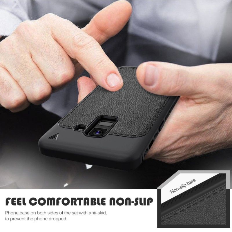 Cover Samsung Galaxy A6 Rød Premium Lædereffekt Original