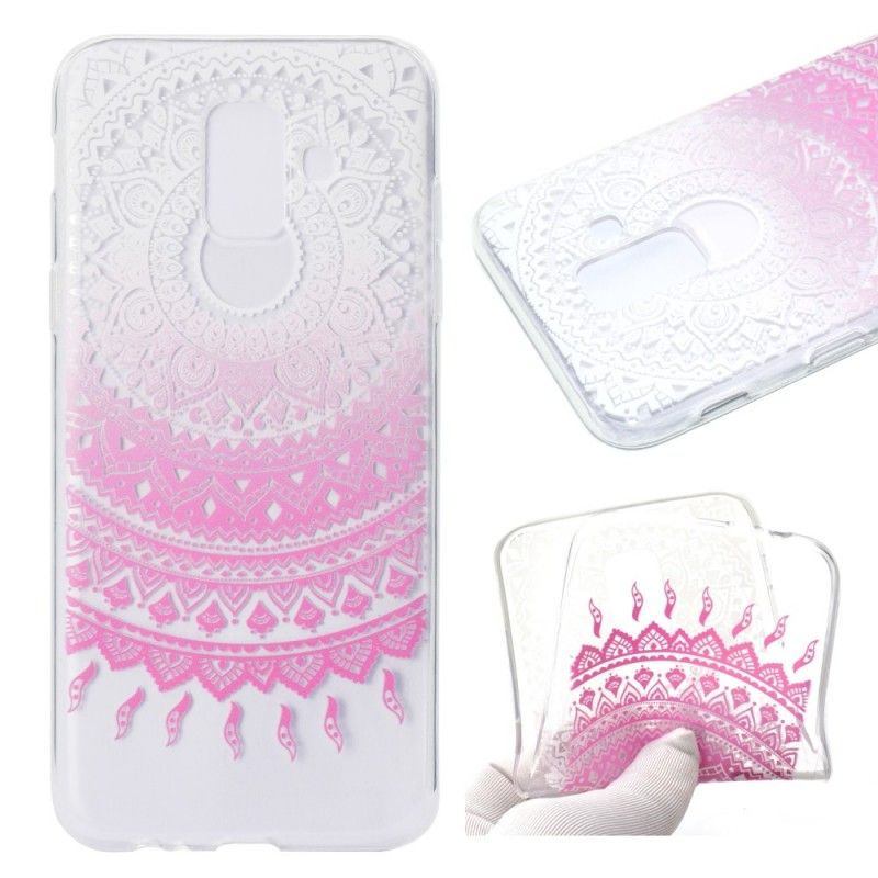 Cover Samsung Galaxy A6 Rose Gennemsigtig Farverig Mandala