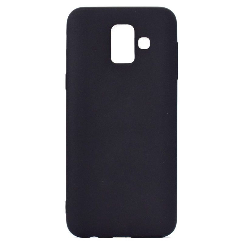 Cover Samsung Galaxy A6 Sort Mobilcover Mat Silikone