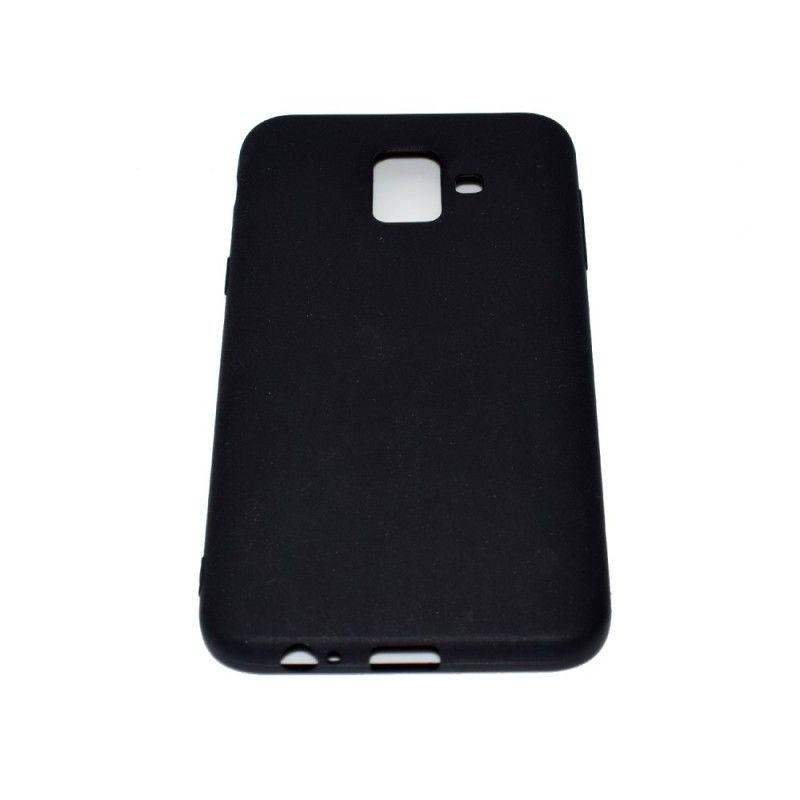 Cover Samsung Galaxy A6 Sort Mobilcover Mat Silikone