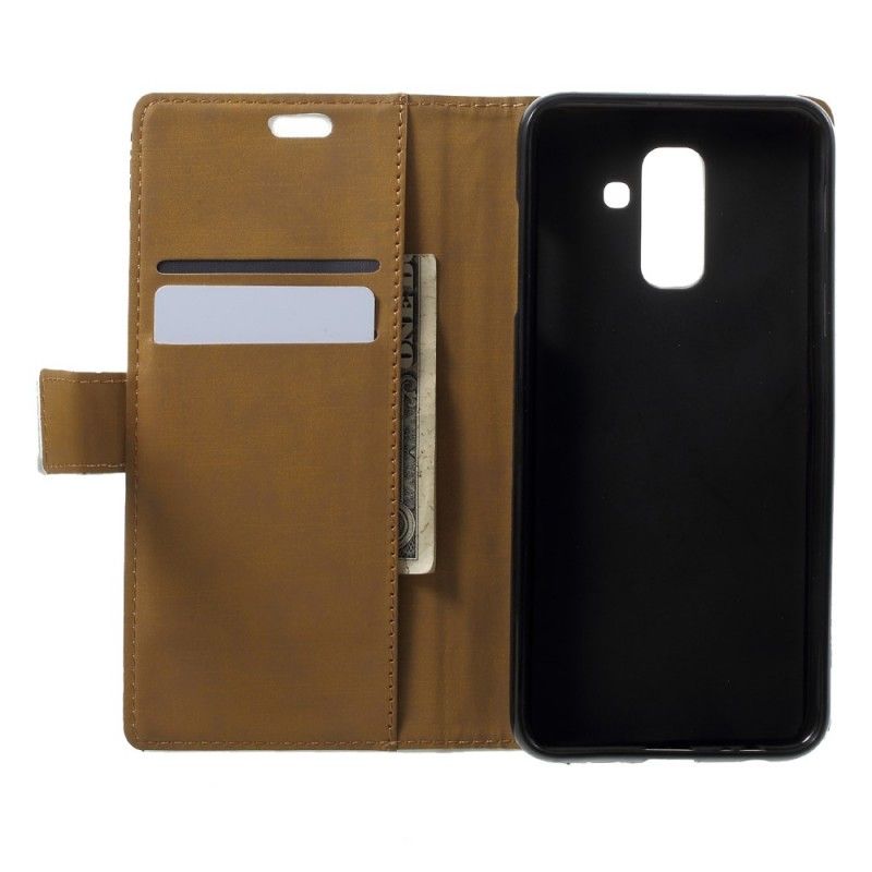 Flip Cover Læder for Samsung Galaxy A6 Hård Tiger