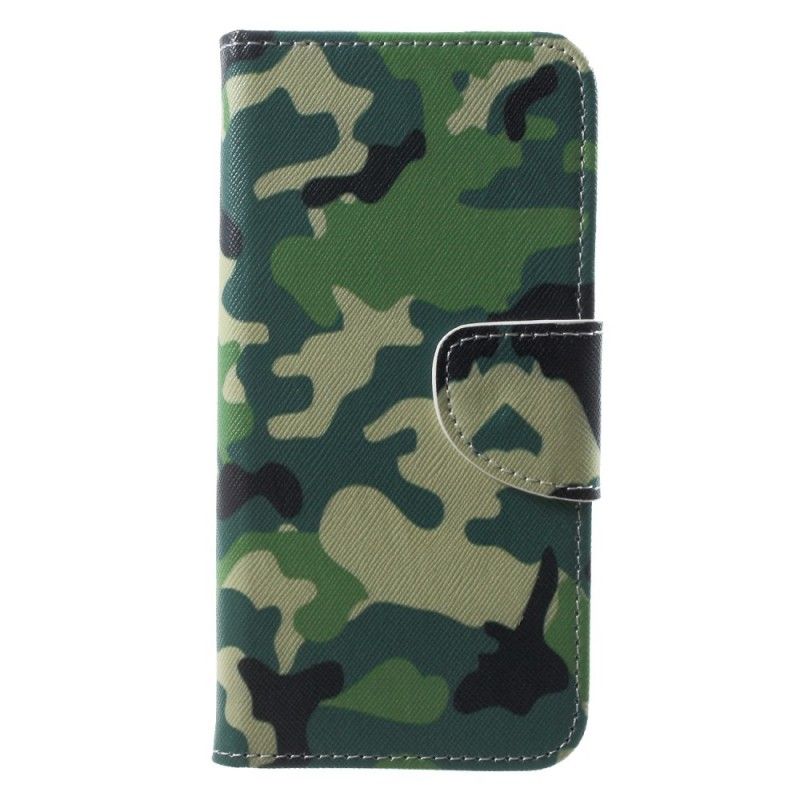 Flip Cover Læder for Samsung Galaxy A6 Militær Camouflage