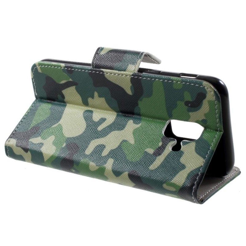 Flip Cover Læder for Samsung Galaxy A6 Militær Camouflage