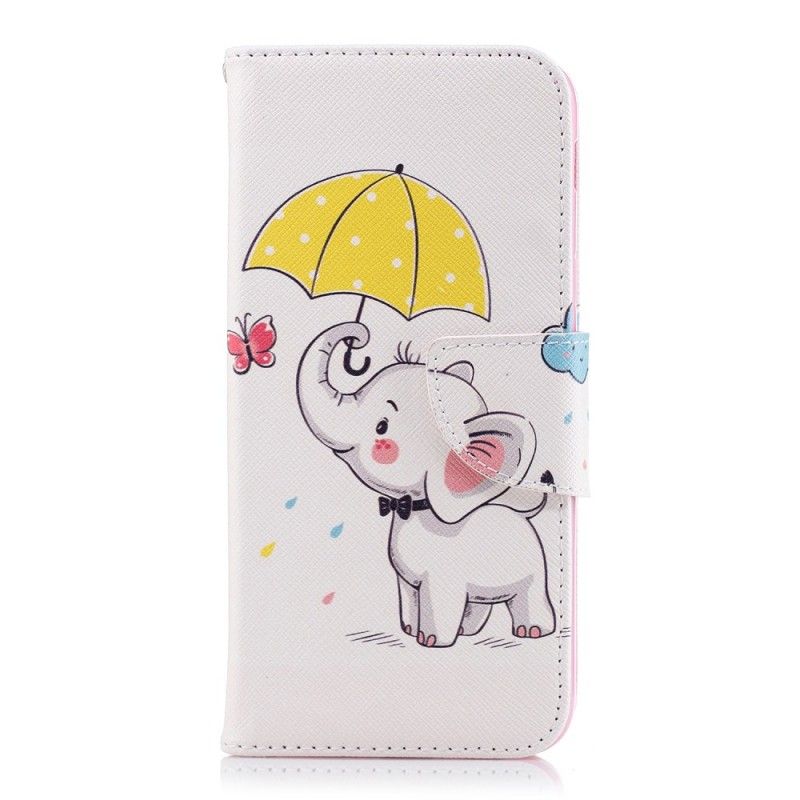 Flip Cover Læder Samsung Galaxy A6 Baby Elefant