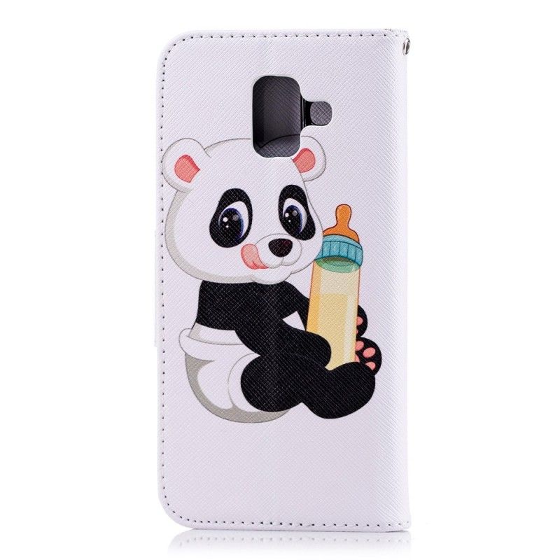 Flip Cover Læder Samsung Galaxy A6 Babypanda Beskyttelse