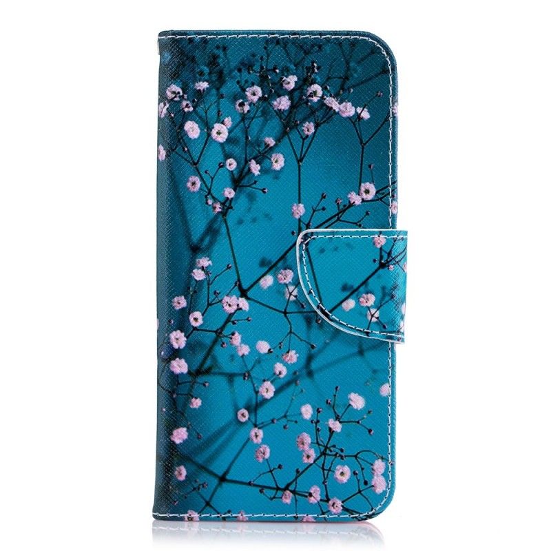 Flip Cover Læder Samsung Galaxy A6 Blomstrende Træ