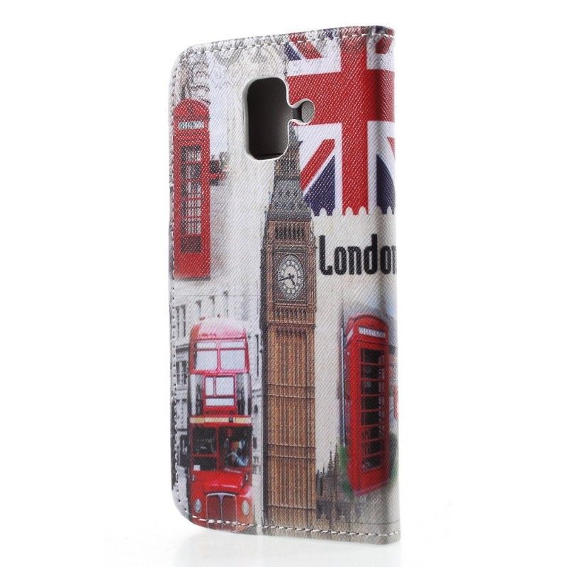 Flip Cover Læder Samsung Galaxy A6 London Liv Original