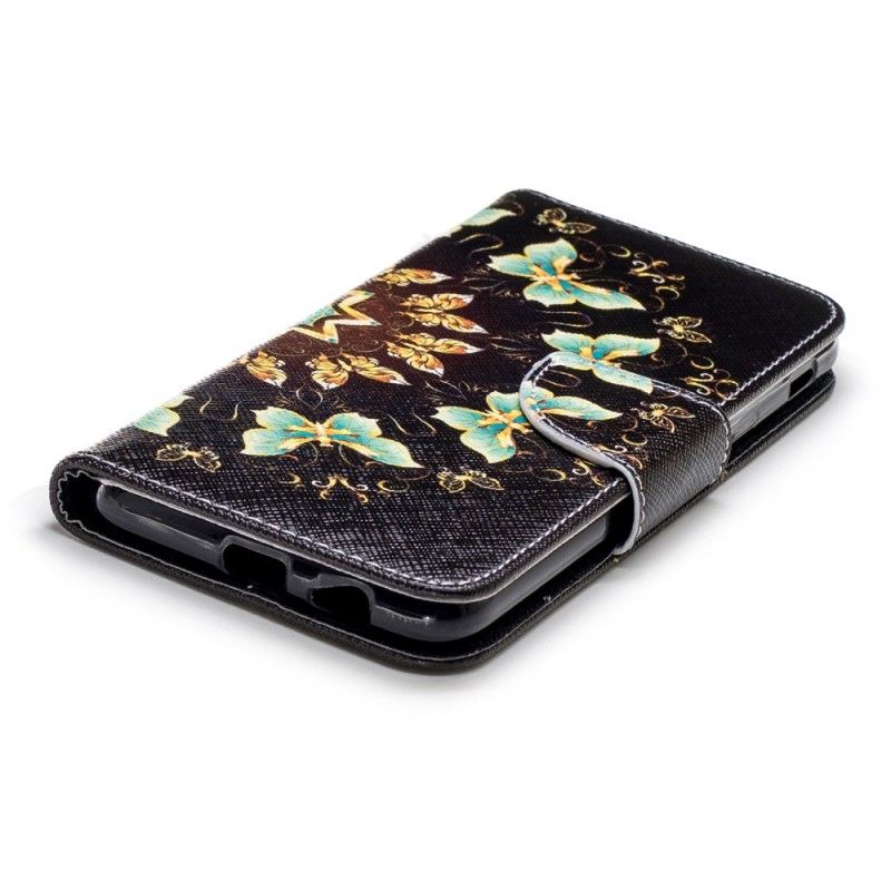 Flip Cover Læder Samsung Galaxy A6 Sommerfuglemandala