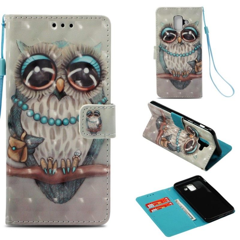 Flip Cover Samsung Galaxy A6 Mobilcover 3D Ugle Miss