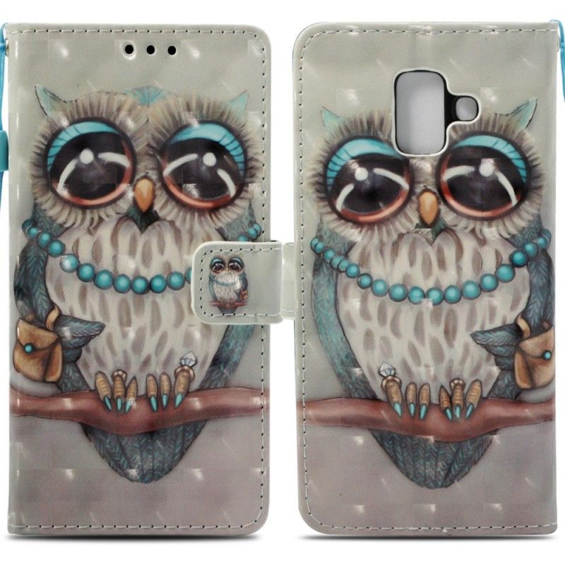 Flip Cover Samsung Galaxy A6 Mobilcover 3D Ugle Miss