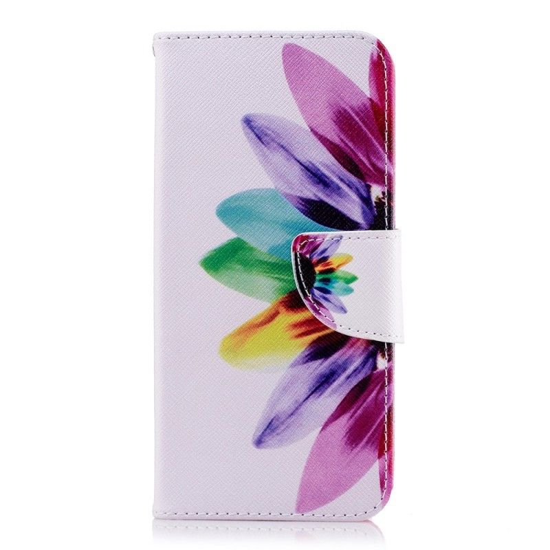 Flip Cover Samsung Galaxy A6 Mobilcover Akvarelblomst