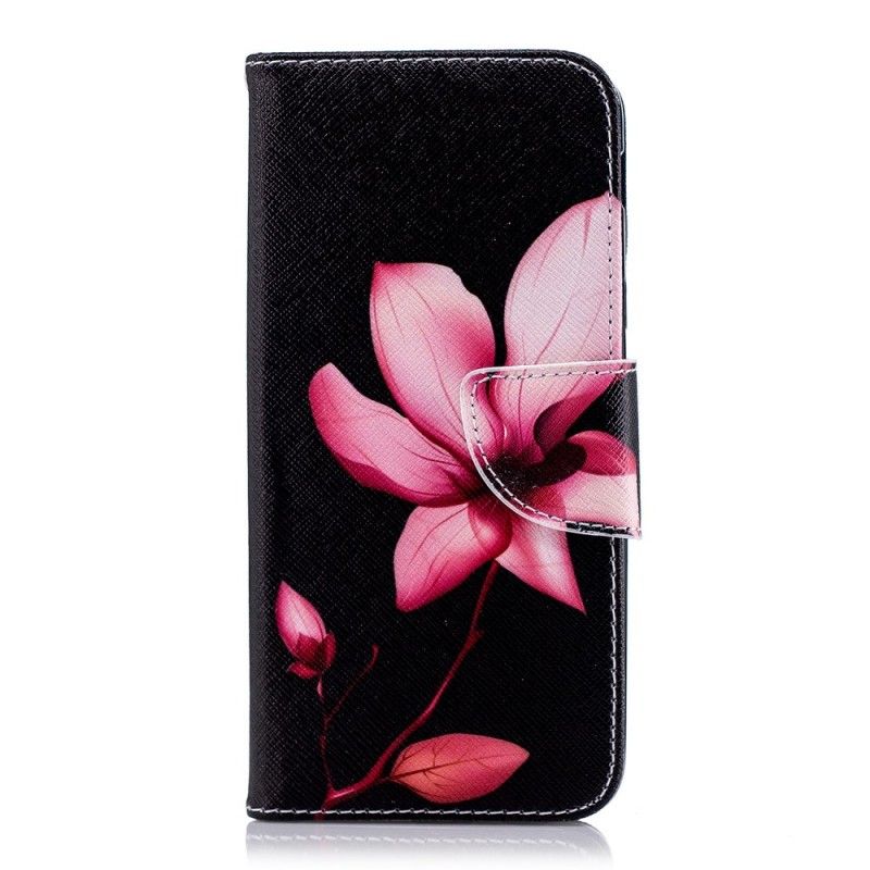 Flip Cover Samsung Galaxy A6 Mobilcover Lyserød Blomst