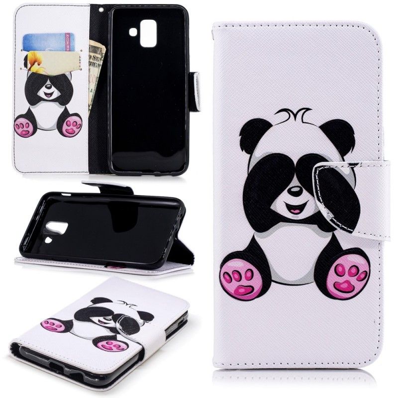 Flip Cover Samsung Galaxy A6 Sjov Panda