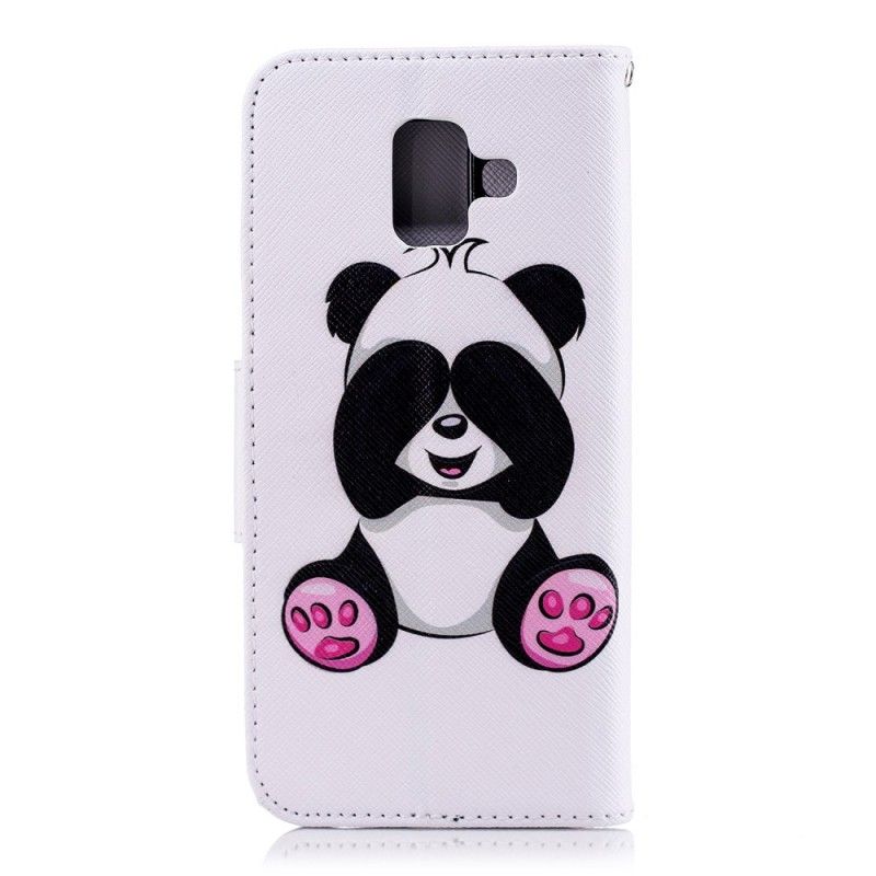 Flip Cover Samsung Galaxy A6 Sjov Panda