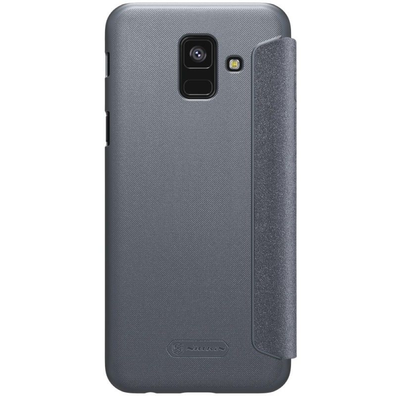 Læder Cover for Samsung Galaxy A6 Golden Nillkin