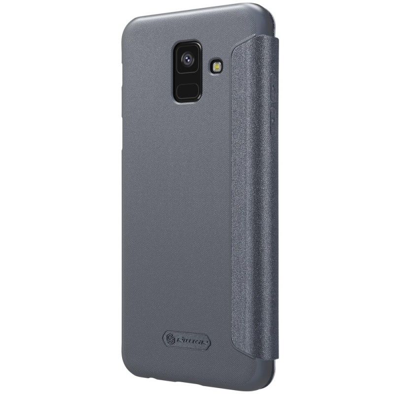 Læder Cover for Samsung Galaxy A6 Golden Nillkin