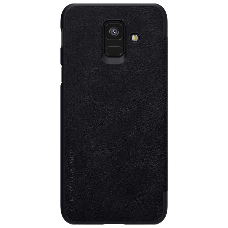 Læder Cover Samsung Galaxy A6 Rød Nillkin Qin-Serie