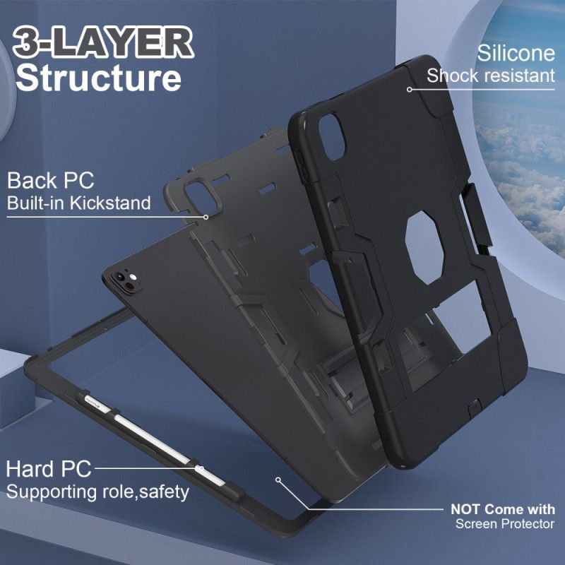 Cover iPad Pro 13 (2024) Integreret Stativ Og Styet Holder