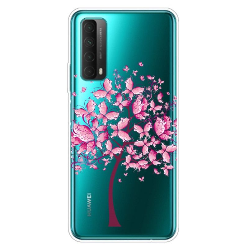 Cover for Huawei P Smart 2021 Gennemsigtigt Træ I Vanvid