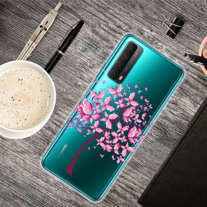 Cover for Huawei P Smart 2021 Gennemsigtigt Træ I Vanvid