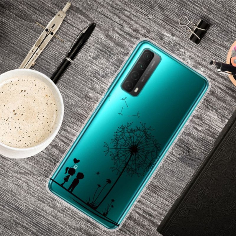 Cover for Huawei P Smart 2021 Kærlighed Mælkebøtte