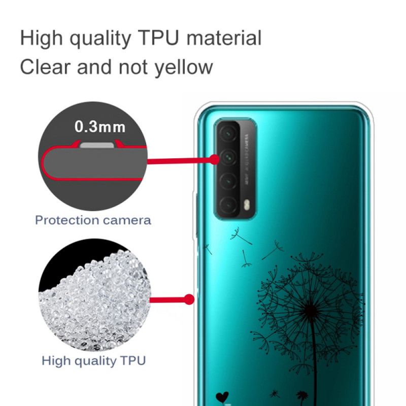 Cover for Huawei P Smart 2021 Kærlighed Mælkebøtte