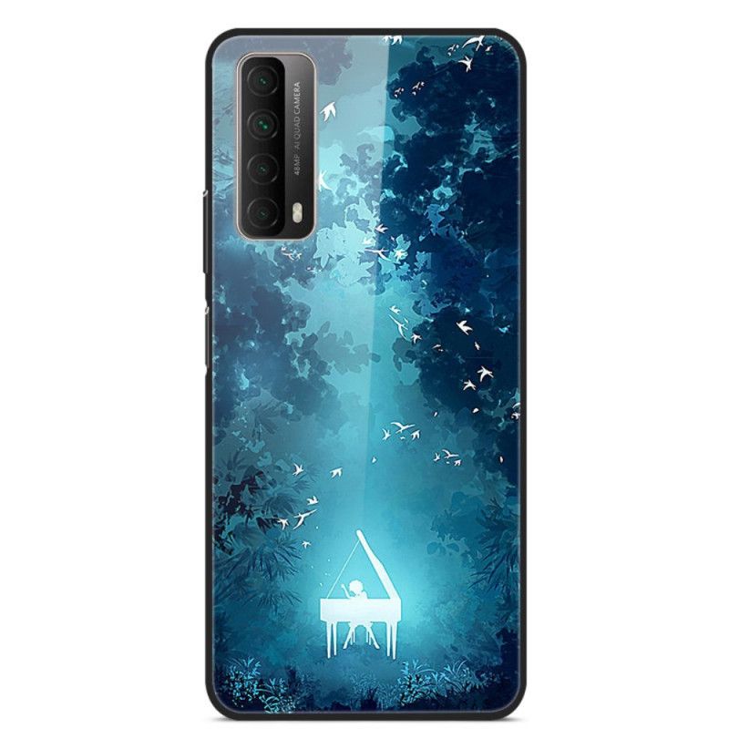 Cover for Huawei P Smart 2021 Klaverhærdet Glas Om Natten