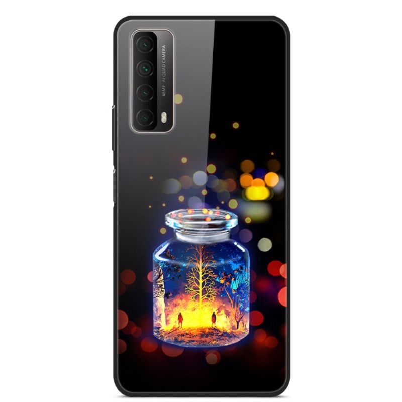 Cover for Huawei P Smart 2021 Ønskeflaske Af Hærdet Glas